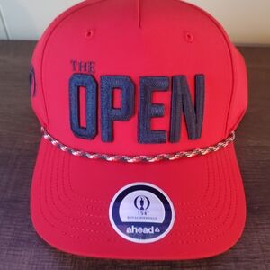 Red "THE OPEN" Rope-Accent Cap